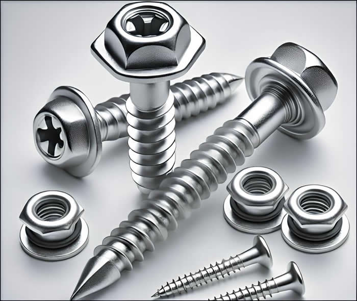 Electro-Galvanized Roofing Screws Hexagonal Head