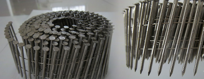 15 degree wire collated stainless steel nails